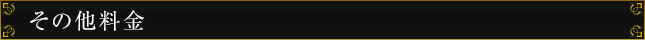 その他料金